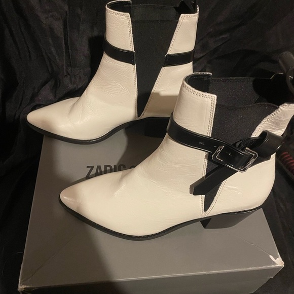Zadig and Voltaire‎ Tyler Cecilia Vintage White Patent Leather boot size 6 - Picture 8 of 12